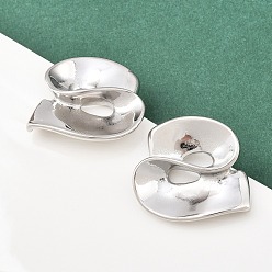 Нержавеющая Сталь Цвет 304 серьги-гвоздики из нержавеющей стали, цвет нержавеющей стали, 26.5x29.5 мм