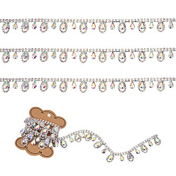 Прозрачный 1 двор железные стразы стразы цепи, горный хрусталь чашка цепи, аксессуары для костюма, 22 мм