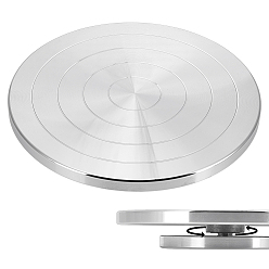 Платина Алюминиевый двухсторонний поворотный круг для керамической скульптуры, вращающиеся инструменты, платина, 245x36 мм