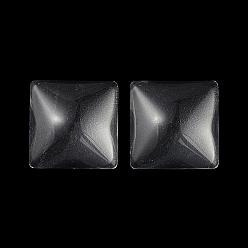 Прозрачный Кабошоны из стекла, квадратный, прозрачные, 16x16x5.5 мм