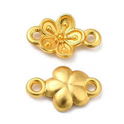 Матовый Золотой Цвет Прелести соединителя сплава, цветок ссылки, матовый золотой цвет, 8x12.5x2 мм, отверстие : 1.2 мм