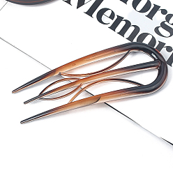 Шоколадный Вилки для волос из смолы, аксессуары для волос для женщин, цвет шоколада, 100 мм