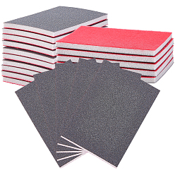 Кокосово-Коричневый 20 шт. 180 абразивная губка абразивные шлифовальные блоки, шлифовальные шлифовальные инструменты, прямоугольные, кокосового коричневый, 9.9~10.1x6.9~7.1x0.55 см