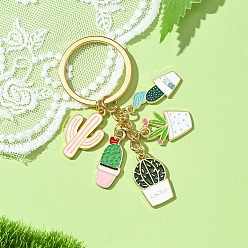 (52) Непрозрачная лаванда Брелок из эмалевого сплава, с железной фурнитурой, разноцветные, 7.6 см