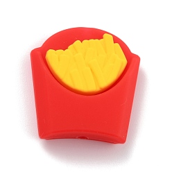 Красный Пищевые экологически чистые силиконовые фокусные шарики, чипсы, красные, 22x22x8 мм, отверстие : 2 мм