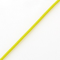 Желтый Упругие круглые Бисероплетение шнуры полипропиленовые темы, желтые, 1.4 мм, около 50 ярдов / рулон (150 футов / рулон)