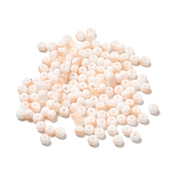 Сэнди Коричневый 6/0 непрозрачного стекла бисер, круглое отверстие, рондель, песчаный коричневый, 4~4.5x3~4 мм, отверстие : 0.8~1.5 мм