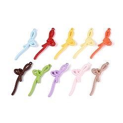 (52) Непрозрачная лаванда Непрозрачной акриловые большие подвески, узел, разноцветные, 75.5x24.5x9.5 мм, отверстие : 2 мм