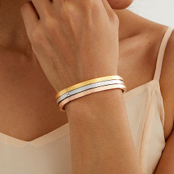 (52) Непрозрачная лаванда 3шт. стильный набор браслетов из нержавеющей стали для женщин, цветочным узором, разноцветные, внутренний диаметр: 2-1/2 дюйм (6.4 см)