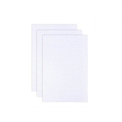 White Polycotton Cross Stitch Fabrics, Aida Cloth, Rectangle, White, 450x300mm