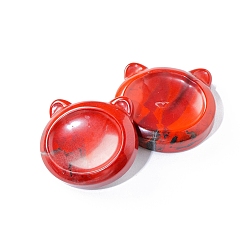 Красный Камень Натуральная красная яшма, лечебные украшения для кошек, Рейки энергетический камень украшения для рабочего стола, 50~55 мм