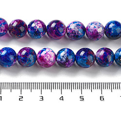 Mixed Color Natural Agate Beads Strands, Dyed & Heated, Round, Mixed Color, 10mm, Hole: 1.2mm, about 38pcs/strand, 14.96''(38cm)
