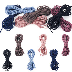 Mixed Color 30M 6 Colors Polyester Elastic Cords, Round, Mixed Color, 2.5mm, about 5.47 yards(5m)/color