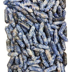 (306FM) Жонкиль матовый с лаймовой подкладкой Натуральные целебные камни яшмы с голубым пятном, камень в форме пули с двойными концами, для балансировки рейки, 32x8 мм