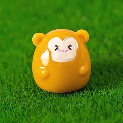 Обезьяна Милые фигурки животных из смолы, микропейзаж украшение домашнего рабочего стола, обезьяна, 19x20 мм