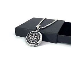 Нержавеющая Сталь Цвет Винтажный кулон в виде ангела из титановой стали в стиле панк-хип-хоп для мужчин, аксессуары в уличном стиле.