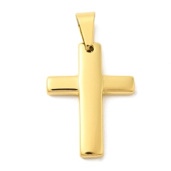 Золотой Ионное покрытие (ip) 304 подвески из нержавеющей стали, с 201 подвесными дужками из нержавеющей стали, крестик, золотые, 30x22x3.5 мм, отверстие : 9x5 мм