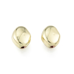 Light Gold Perles en alliage, sans cadmium et sans plomb, ovale, or et de lumière, 9.5x8x5mm, Trou: 1mm