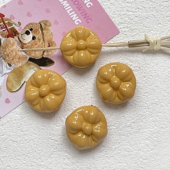 Goldenrod Opaque Acrylic Beads, Flower, Goldenrod, 20mm