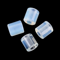 Опал Opalite европейские шарики, бусины с большим отверстием, колонка, 15.5~17x16 мм, отверстие : 5.5 мм