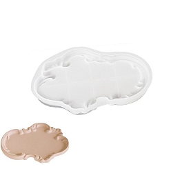 Белый Силиконовые формы для тарелок для ювелирных изделий своими руками, формы для литья смолы, самородки, белые, 219x178x17 мм