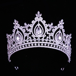 Розалина Сплав горный хрусталь ленты для волос, корона для женщин девочек, Розалина, 160 мм