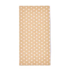 Фора Экологически чистые крафт-бумажные пакеты с рисунком в горошек, подарочные пакеты, сумки для покупок, прямоугольные, оранжевые, 18x9x6 см