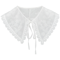 Белый Хлопковый накладной воротник, съемная отделка горловины, аксессуары для одежды, белые, 390x470x2 мм