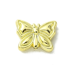 Oro Abalorios de aleación, mariposa, dorado, 11x14.5x4 mm, agujero: 1.5 mm