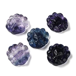 Fluorite Natural Fluorite Cabochons, Fox, 24.5x24x10mm