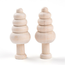 Желтая Старая Ткань  Незаконченные деревянные украшения, для художественного и ремесленного искусства, декорирование проектов, украшения для дома, старое кружево, 25x25x62~63 мм