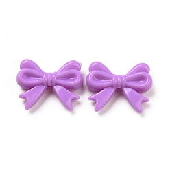 Medium Orchid Opaque Acrylic Beads, Bowknot, Medium Orchid, 14x18x4.5mm, Hole: 2mm, about 917pcs/500g