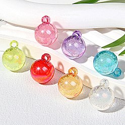 (52) Непрозрачная лаванда Прозрачные акриловые подвески, колокол, разноцветные, 20.5x26 мм, отверстие : 2.8 мм