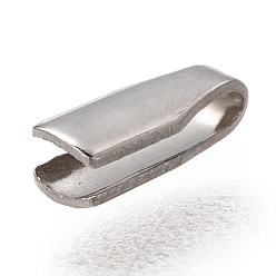 Нержавеющая Сталь Цвет Устойчив к потускнению 304 зажимные концы шнура из нержавеющей стали, цвет нержавеющей стали, 7x2.5x2 мм