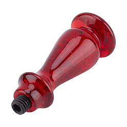 Красный Смола ручка, для сургучной печати, изготовление свадебных приглашений, красные, 2-5/8x1 дюйм (6.7x2.6 см), отверстие : 4 мм