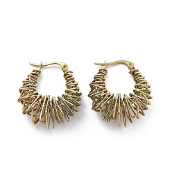 Золотой 304 серьги-кольца из нержавеющей стали европейского и американского производства, большие круглые, для женщин, золотые, 29x25 мм