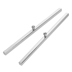 Платина Железное пресс-папье, принадлежности для каллиграфии, прямоугольные, платина, 216x20.5x9 мм, 2 шт / комплект