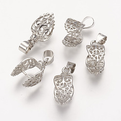 Платина Латуни ледоруб и щепотку поручительств, лист, платина, 18 мм, отверстие : 5x4 мм, штифты : 1 мм