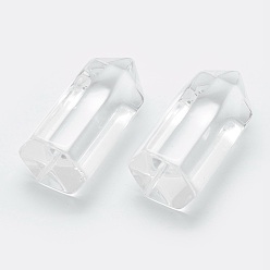 Glass Spitze Glasperlen, ungebohrt / keine Lochperlen, Kugel, 33~35x16~17x14.5~15 mm
