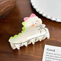 Dinosaur Акриловые коготь заколки, аксессуары для волос для женщин и девочек, динозавр, 77x47x55 мм