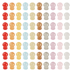 (52) Непрозрачная лаванда 500 шт. Стеклянные бусины, гриб, разноцветные, 5.5~6x4~4.5 мм, отверстие : 1~1.2 мм