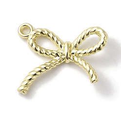 Золотой Стойки подвески обшивки сплава, без кадмия, без никеля и без свинца, бантом, золотые, 17x14x3 мм, отверстие : 1.8 мм