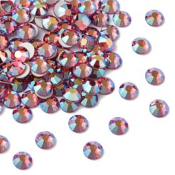 70040 200 Indian Pink AB Preciosa® maxima crystal без горячей фиксации плоские камни, чешский хрусталь, срыв твердой мозговой оболочки, круглый(438 11 615 шатон-роза), 70040 200 индийский розовый ab, ss 16 (3.8~4 мм)