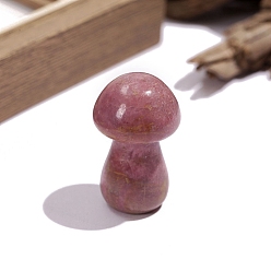 Родонит Украшения из натурального родонита, украшения для дома, гриб, 22x36 мм