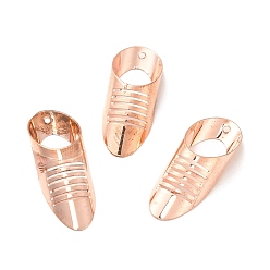 Розовое Золото Стойки обшивки латунные подвески, розовое золото , 29x10x6 мм, отверстие : 1 мм