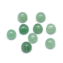 Натуральный Агат Агатовые кабошоны из натурального зеленого оникса, полукруглые / купольные, 4x1.5~2.5 мм