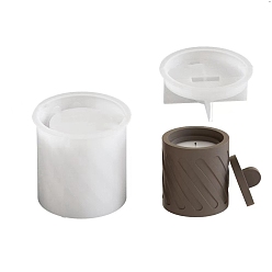 Белый Колонна diy силиконовые подсвечники формы, формы для литья смолы, для уф-смолы, пищевой, белые, 80x76 мм