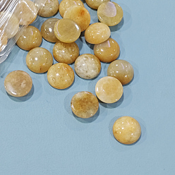 Другие Нефриты Кабошоны из натурального топазового нефрита, полукруглый, 12x5~6 мм