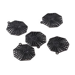 Electrophoresis Black Подвески из сплава, паутины, электрофорез черный, 32x28x2 мм, отверстие : 1.5 мм