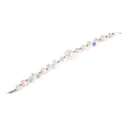 Персиковый Слойка Стеклянные и акриловые и ccb бусины нити, разнообразные, для изготовления ювелирных изделий, граненые, розовые, 10.8x8 мм, отверстие : 0.9 мм, около 18 шт / нитка, 7.09~7.48'' (18~19 см)